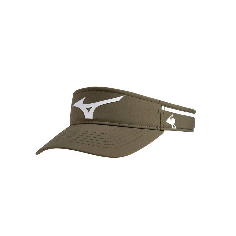Damske Čiapky Mizuno April Ross Olivovo Zelená/Biele Vypredaj ZLEK51378